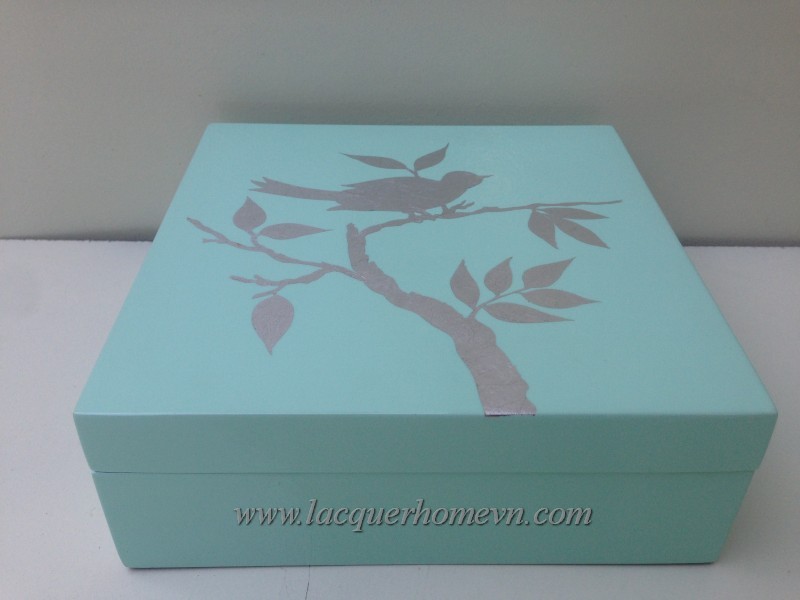 HT3334 MDF lacquer box with hand painting